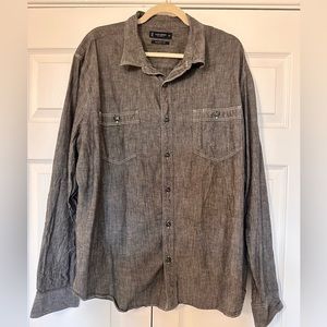 Men’s Lucky Brand Light Gray Denim Button Down